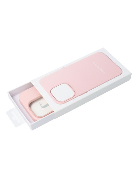 LEATHER MAG COVER case for IPHONE 12 sand pink