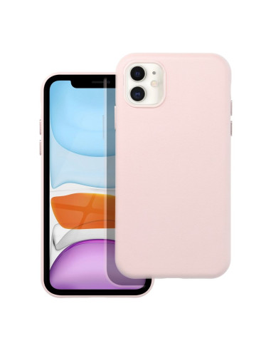 LEATHER MAG COVER case for IPHONE 11 sand pink