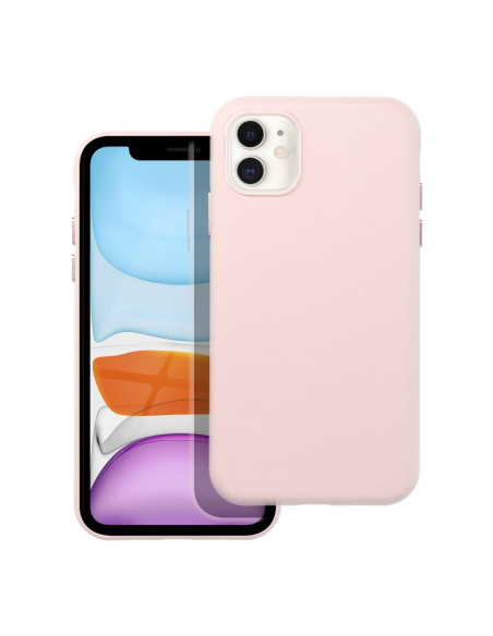 LEATHER MAG COVER case for IPHONE 11 sand pink