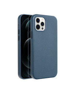 COUVERTURE MAG en CUIR compatible avec MagSafe pour IPHONE 12 Pro bleu 2