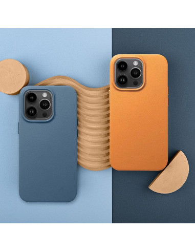 LEATHER MAG COVER case for IPHONE 14 Pro indigo blue