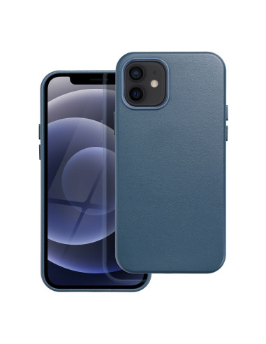 LEATHER MAG COVER case for IPHONE 12 indigo blue