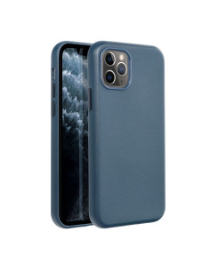 COUVERTURE MAG en CUIR compatible avec MagSafe pour IPHONE 11 Pro bleu 2
