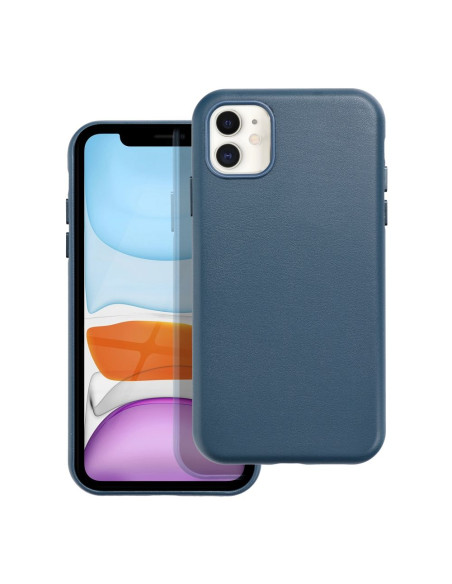 LEATHER MAG COVER case for IPHONE 11 indigo blue