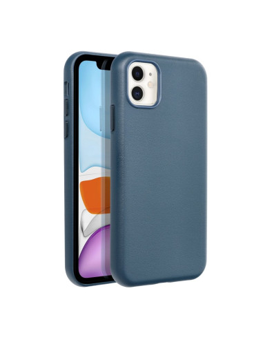 LEATHER MAG COVER case for IPHONE 11 indigo blue