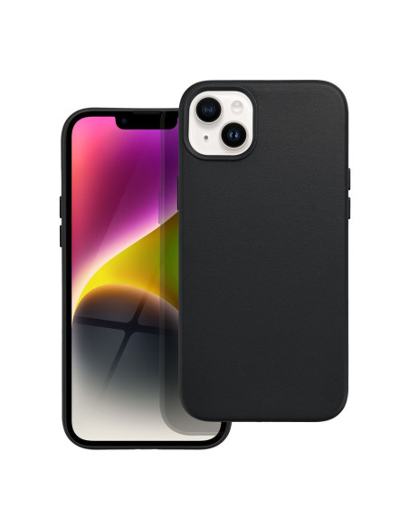 COUVERTURE MAG EN CUIR compatible avec MagSafe pour IPHONE 14 Plus Coque