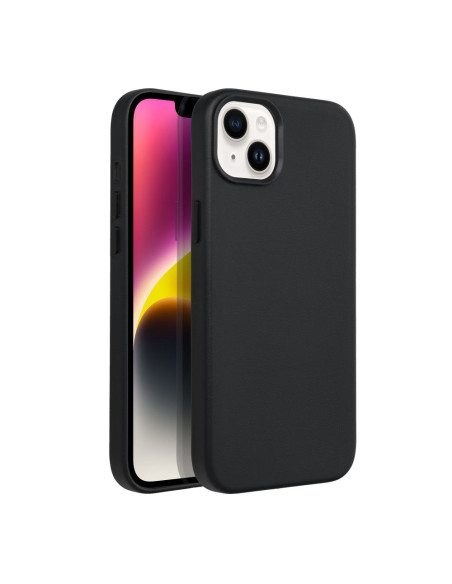 COUVERTURE MAG EN CUIR compatible avec MagSafe pour IPHONE 14 Plus Coque