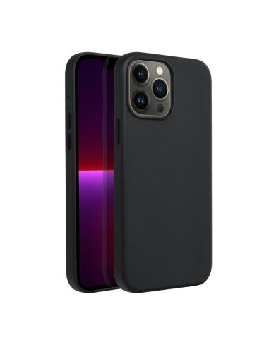 LEATHER MAG COVER case for IPHONE 13 Pro Max black