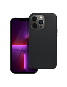 LEATHER MAG COVER case for IPHONE 13 Pro black