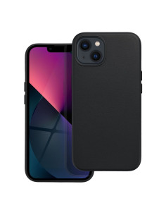 LEATHER MAG COVER case for IPHONE 13 black