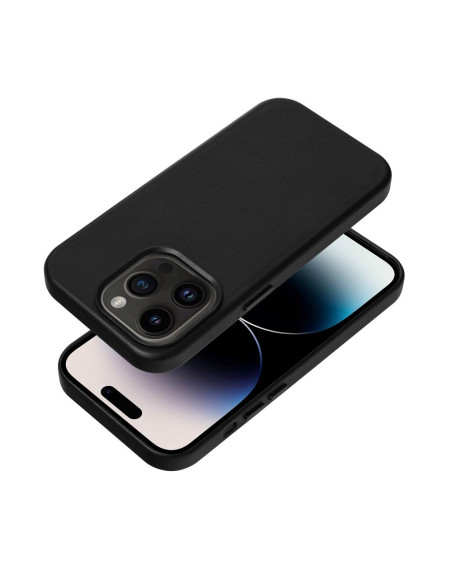LEATHER MAG COVER case for IPHONE 13 black