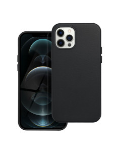 LEATHER MAG COVER case for IPHONE 12 Pro black