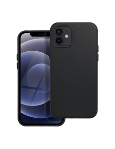 LEATHER MAG COVER case for IPHONE 12 black