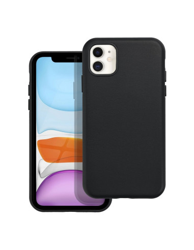 LEATHER MAG COVER case for IPHONE 11 black
