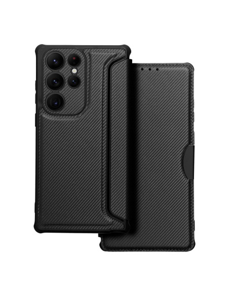 Etui RAZOR Book pour SAMSUNG S23 Ultra noir