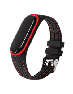 Elastomer strap LIFESTYLE for XIAOMI Mi Band 5 / 6 balck (04)