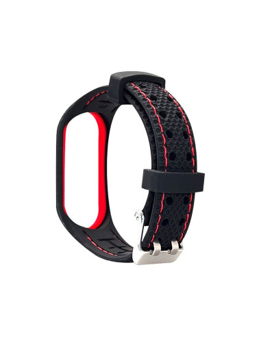 Elastomer strap LIFESTYLE for XIAOMI Mi Band 5 / 6 balck (04)