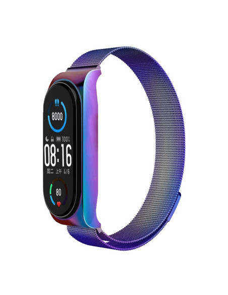 Strap METAL for XIAOMI Mi Band 5 / 6 multicolor (05)