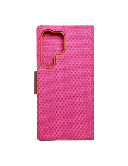 Etui Canvas pour SAMSUNG S23 Ultra rose