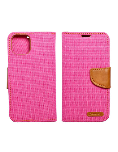 Etui Canvas pour SAMSUNG S23 Ultra rose