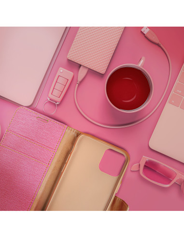 Etui Canvas pour SAMSUNG S23 Ultra rose