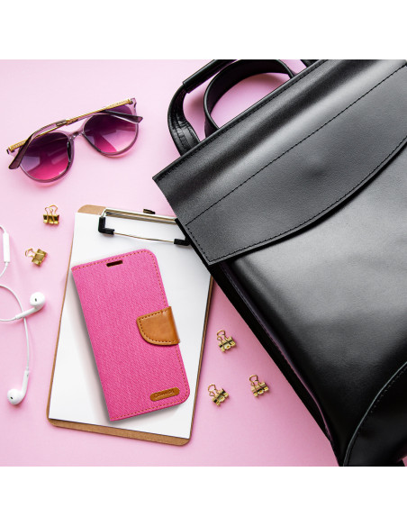 Etui Canvas pour SAMSUNG S23 Ultra rose