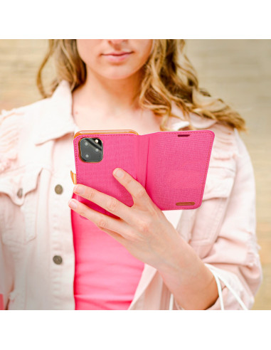 Etui Canvas pour SAMSUNG S23 Ultra rose