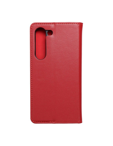 Étui en cuir SMART PRO pour SAMSUNG S23 bordeaux