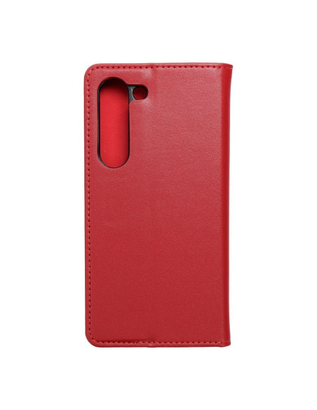 Étui en cuir SMART PRO pour SAMSUNG S23 bordeaux