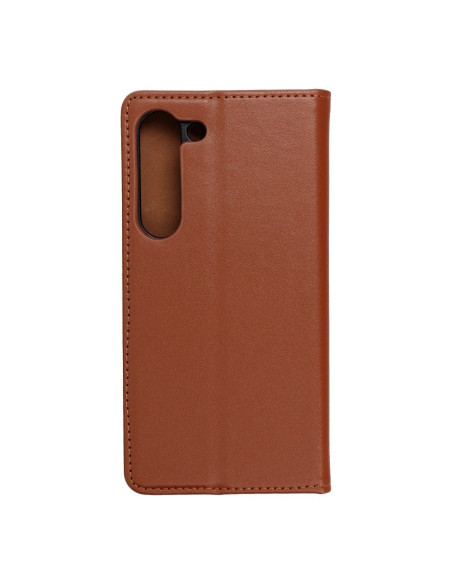 Étui en cuir SMART PRO pour SAMSUNG S23 marron