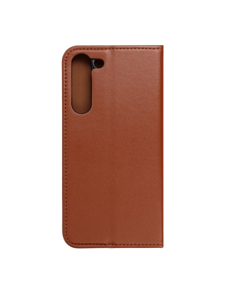 Étui en cuir SMART PRO pour SAMSUNG S23 Plus marron