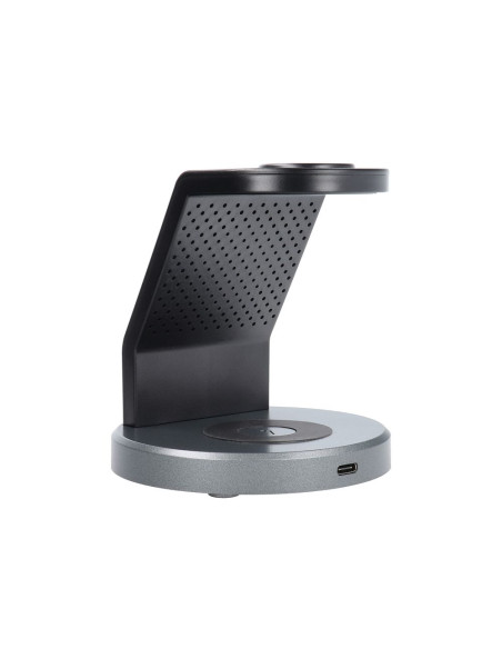 FORCELL wireless charger Qi 3in1 15W Solid Mag Charger support MagSafe black