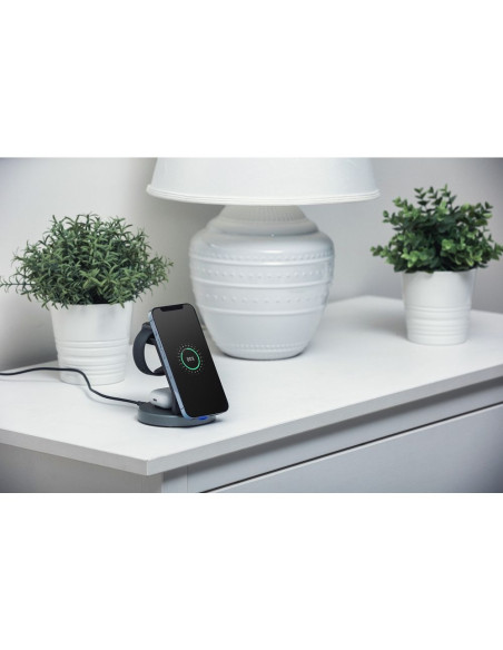 FORCELL wireless charger Qi 3in1 15W Solid Mag Charger support MagSafe black
