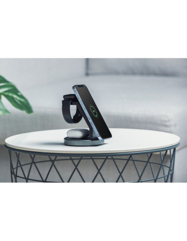 FORCELL wireless charger Qi 3in1 15W Solid Mag Charger support MagSafe black