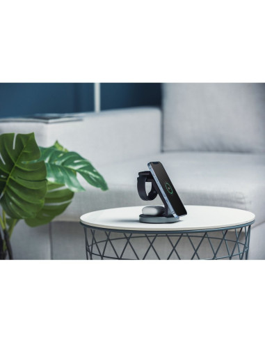 FORCELL wireless charger Qi 3in1 15W Solid Mag Charger support MagSafe black