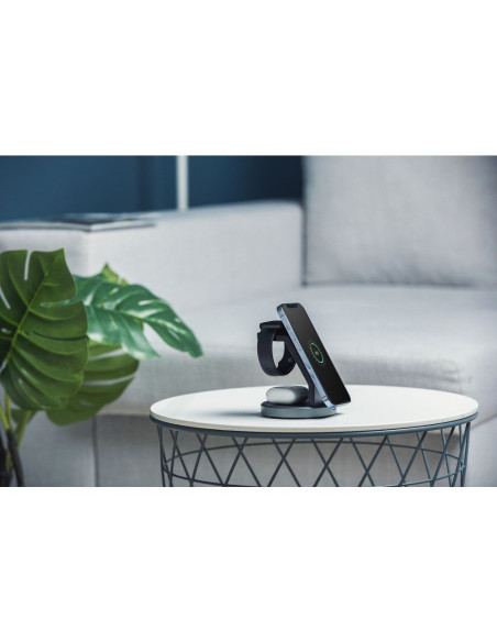FORCELL wireless charger Qi 3in1 15W Solid Mag Charger support MagSafe black