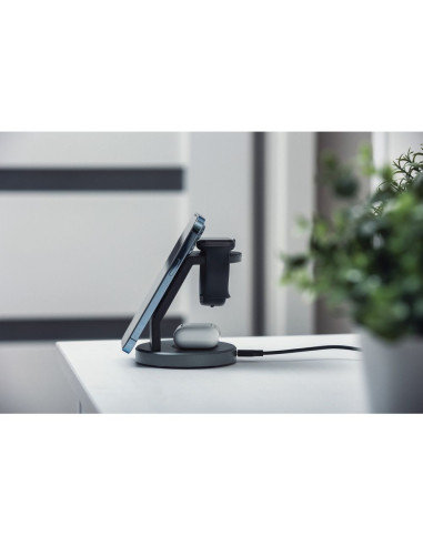 FORCELL wireless charger Qi 3in1 15W Solid Mag Charger support MagSafe black