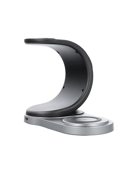 FORCELL 3in1 Qi inductive charger 15W Sail Mag Charger compatible avec MagSafe noir