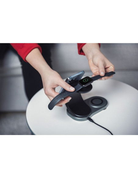 FORCELL 3in1 Qi inductive charger 15W Sail Mag Charger compatible avec MagSafe noir