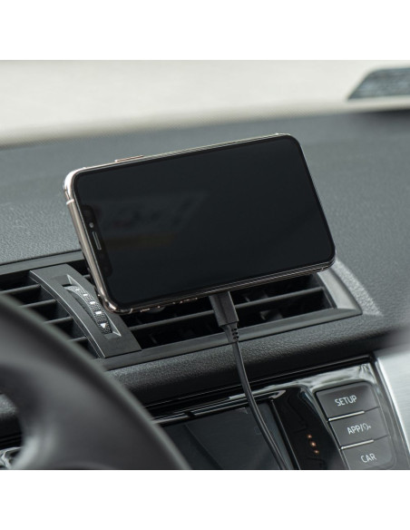 FORCELL support voiture avec charge par induction compatible avec MagSafe 15W HS2