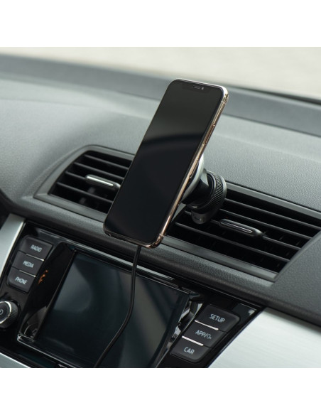 FORCELL support voiture avec charge par induction compatible avec MagSafe 15W HS2