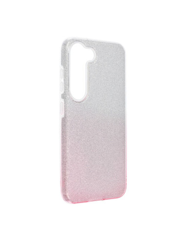 Coque Forcell - SHINING pour SAMSUNG Galaxy S23 TRANSPARENT / ROSE