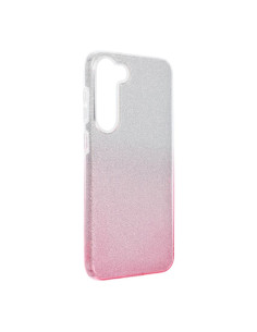 Coque Forcell - SHINING pour SAMSUNG Galaxy S23 PLUS TRANSPARENT / ROSE