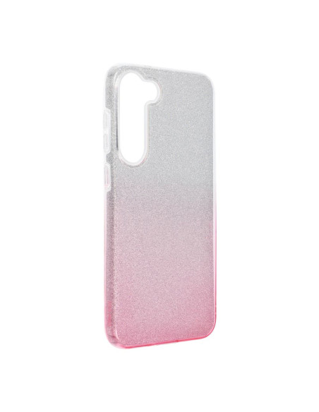 Coque Forcell - SHINING pour SAMSUNG Galaxy S23 PLUS TRANSPARENT / ROSE
