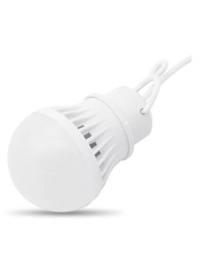 Ampoule LED USB lumière blanche 3W câble 1m 200lm