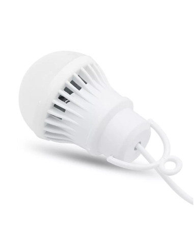 Ampoule LED USB lumière blanche 3W câble 1m 200lm