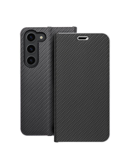Etui LUNA Carbon pour SAMSUNG S23 noir