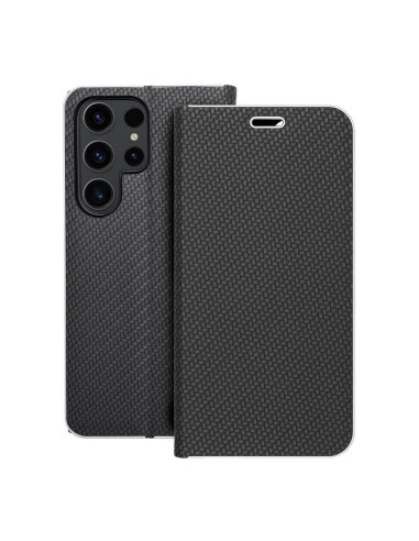 Etui LUNA Carbon pour SAMSUNG S23 Ultra noir