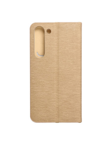 Etui Luna Book pour SAMSUNG S23 or