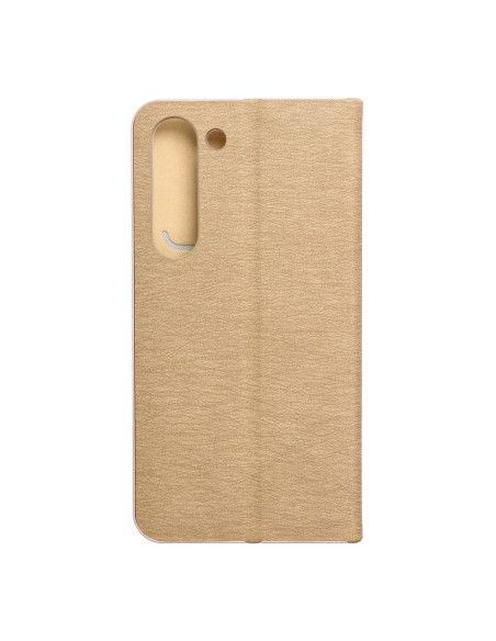 Etui Luna Book pour SAMSUNG S23 or